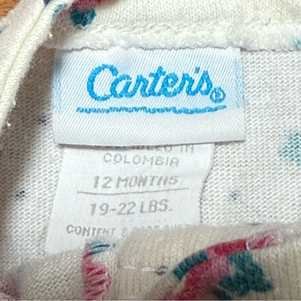 Vintage Carter Cute Floral Baby‎ Dress with Buttons